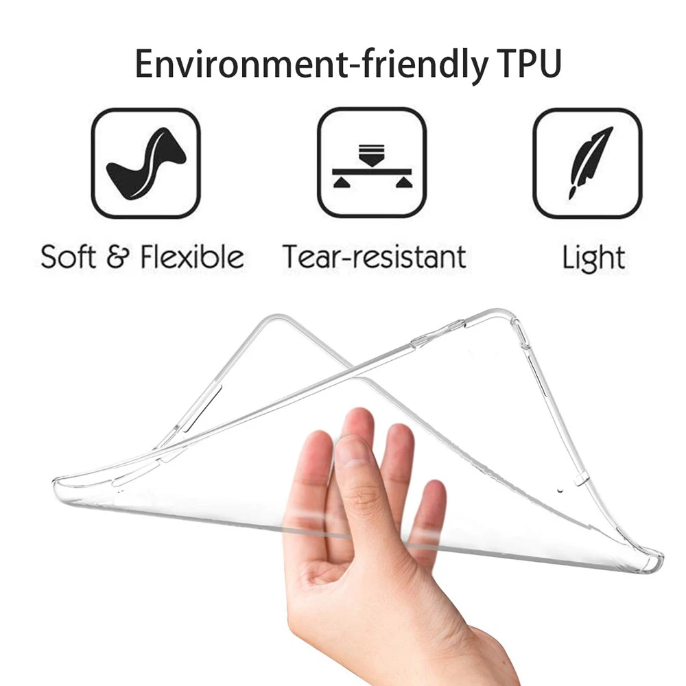 Фото for iPad Pro 2020 12.9 Case Slim Soft Clear TPU Tablet Anti-scratch Protective Cover 11 inch Transparent Компьютеры и офис for iPad Pro 2020 12.9 Case Slim Soft Clear TPU Tablet Anti-scratch Protective Cover 11 inch Transparent Компьютеры и офис