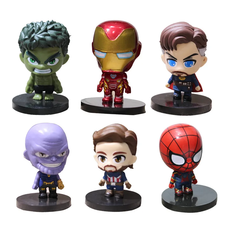 Экшн-фигурки Marvel мстители игрушки для детей и мальчиков 6 шт./компл. Капитан