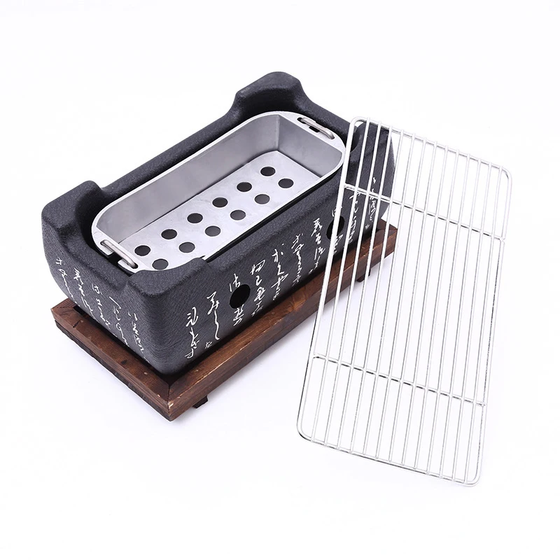 Японская Корейская решетка для барбекю духовка алюминиевый сплав уголь гриль