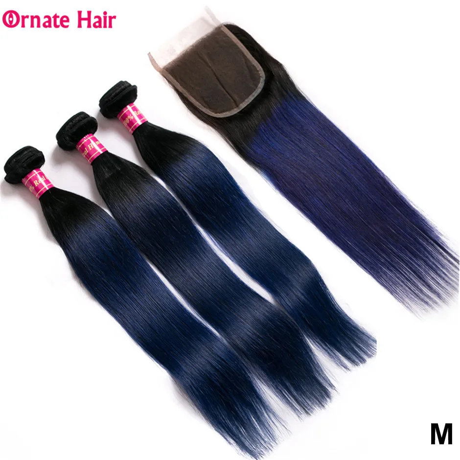 Малазийские пряди волос с застежкой Омбре не Реми прямые человеческие волосы