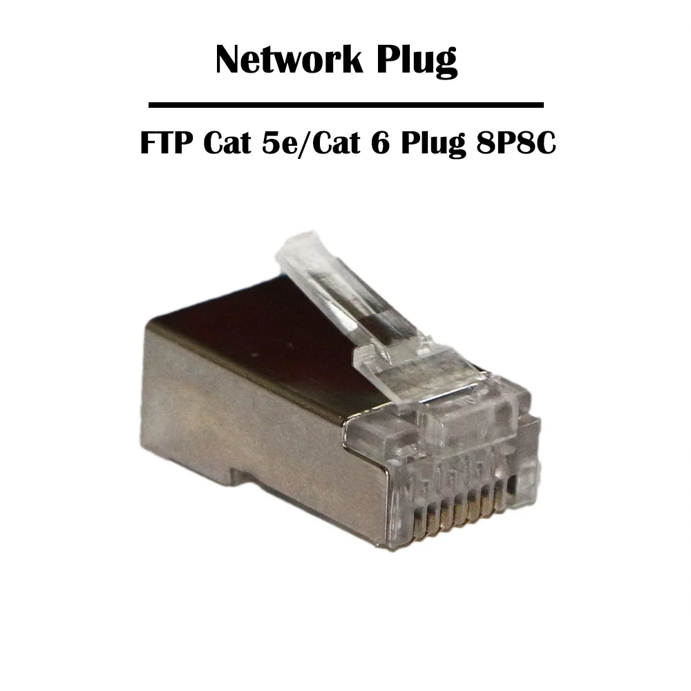 Сетевая вилка Fluke 50 шт./лот FTP Cat 6/Cat 5e RJ 45 8P8C|Компьютерные кабели и разъемы| |
