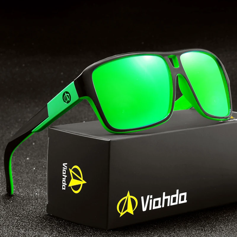 Viahda Модные поляризованные солнцезащитные очки для мужчин вождения с зеркальным