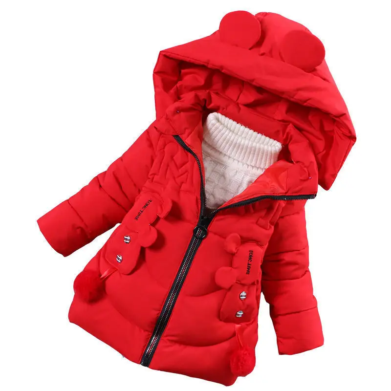 Детский пуховик с героями мультфильмов хлопковая стеганая Одежда для девочек