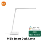 Умная настольная лампа Xiaomi Mijia 2021, легкий ночник, без экрана, мигающий, с многоугольной регулировкой, для студентов, офиса, настольная лампа