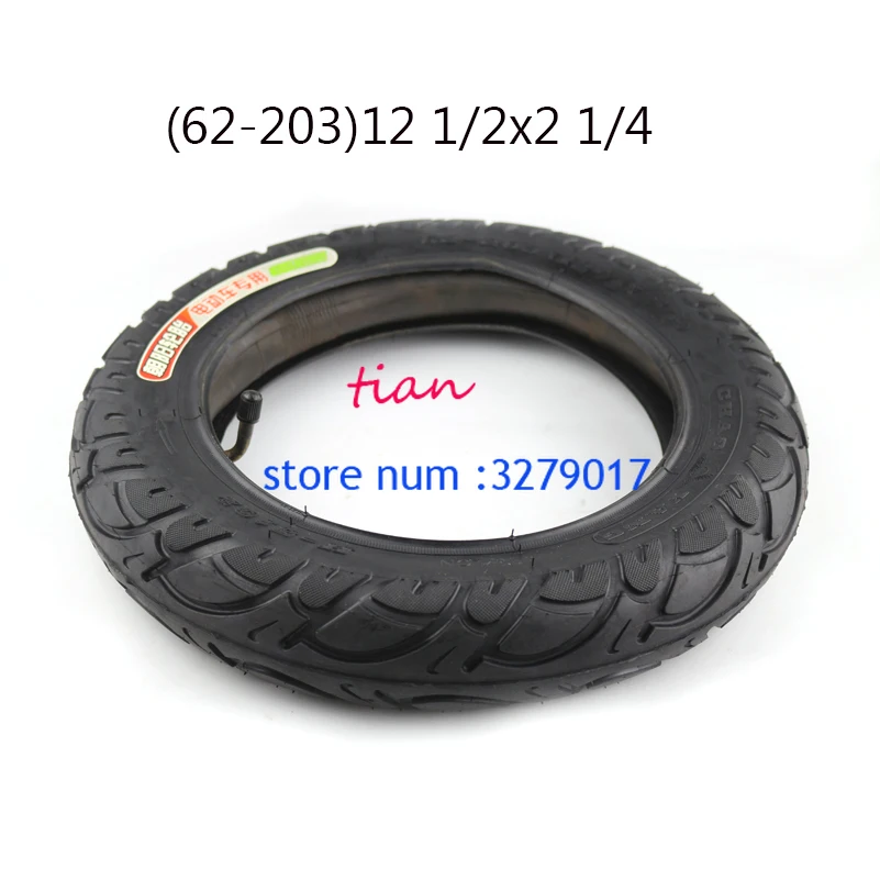 

tyre 12 1/2X2 1/4 ( 62-203 ) fits Many Gas Electric Scooters 12 Inch tube Tire For ST1201 ST1202 e-Bike 12 1/2X2 1/4