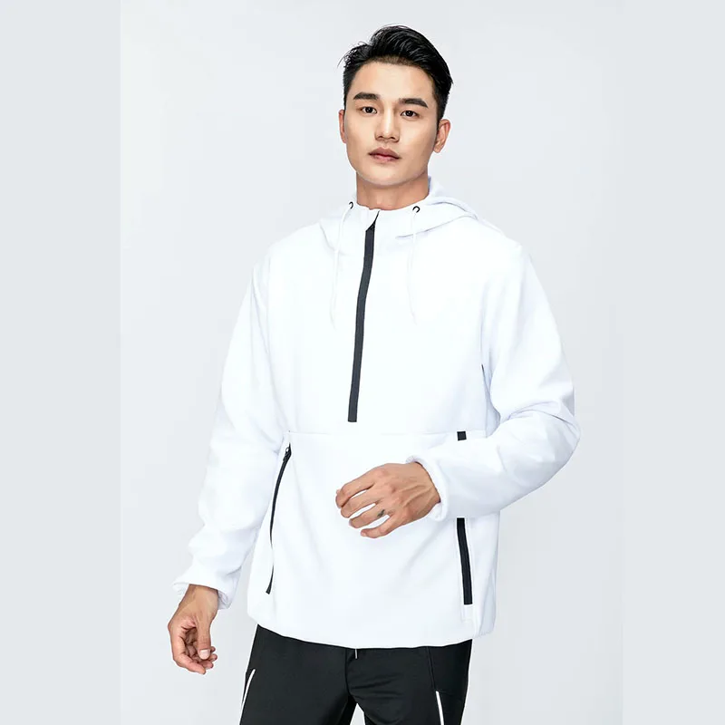 Мужская ветрозащитная велосипедная куртка с капюшоном на молнии