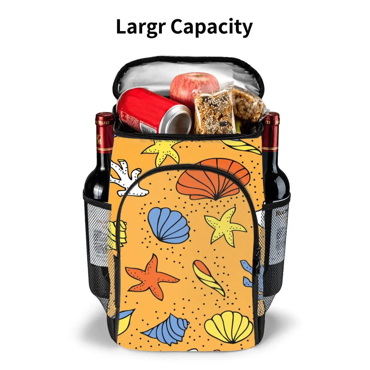 

Sea Ocean Insulated Picnic Backpack Thermo Beer Cooler Bags Refrigerator For Women Kids Thermal Bag Outdoor Hiking