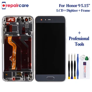 ЖК-дисплей 5,15 дюйма для Huawei Honor 9, дигитайзер сенсорного экрана в сборе с рамкой STF-L09 STF-AL10, для Huawei Honor 9