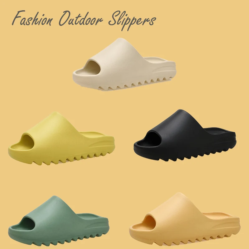 Шлепанцы для мужчин и женщин Нескользящие сандалии на толстой нескользящей