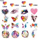 Термонаклейки Pulaqi, виниловые, разноцветные, с термопринтом