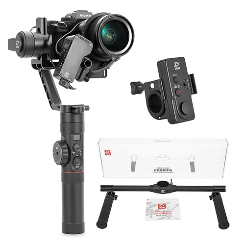 ZHIYUN Crane 2 карданный 3-осевой стабилизатор для всех моделей беззеркальная камера DSLR Canon 5D2/3/4 с сервоприводом для непрерывного изменения фокусировки камеры - Цвет: Crane2-ZWB02-EH002