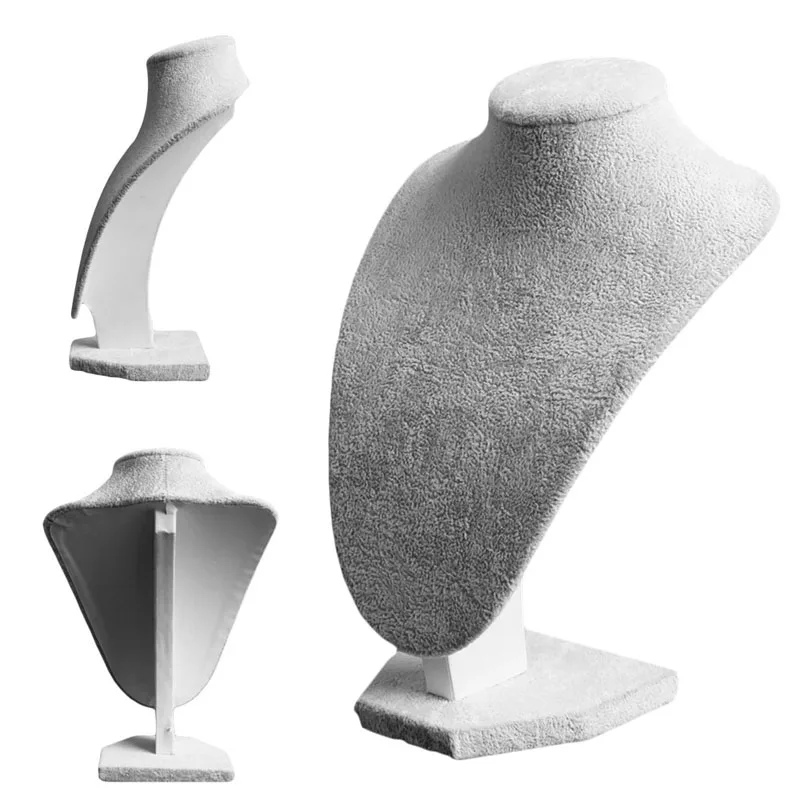 

Манекен бархат, цепочка с подвеской ювелирные изделия Бюст шеи Дисплей стенд держатель