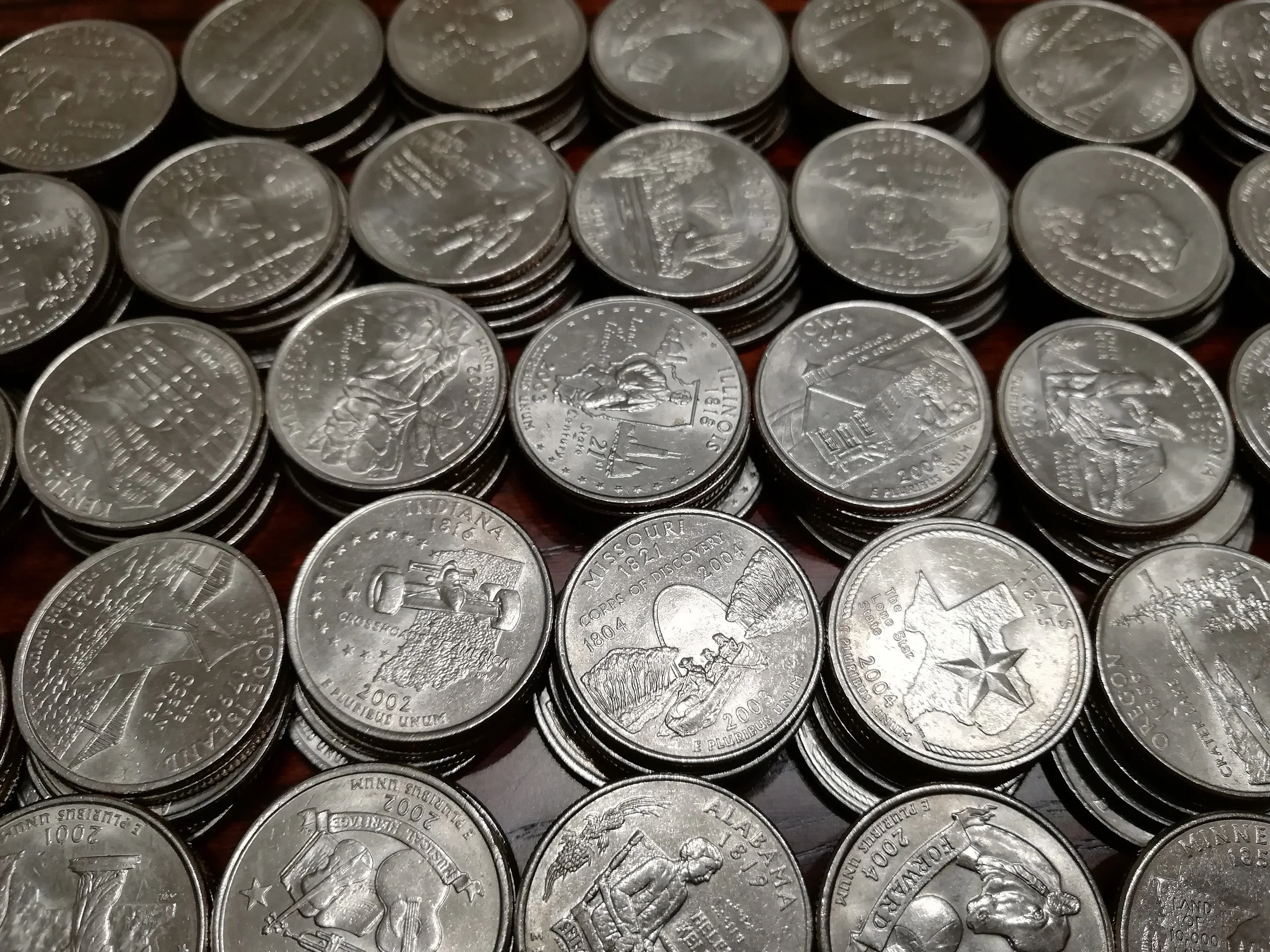 Полный набор 50 состояний б/у состояние 100% Подлинная монета оригинальная