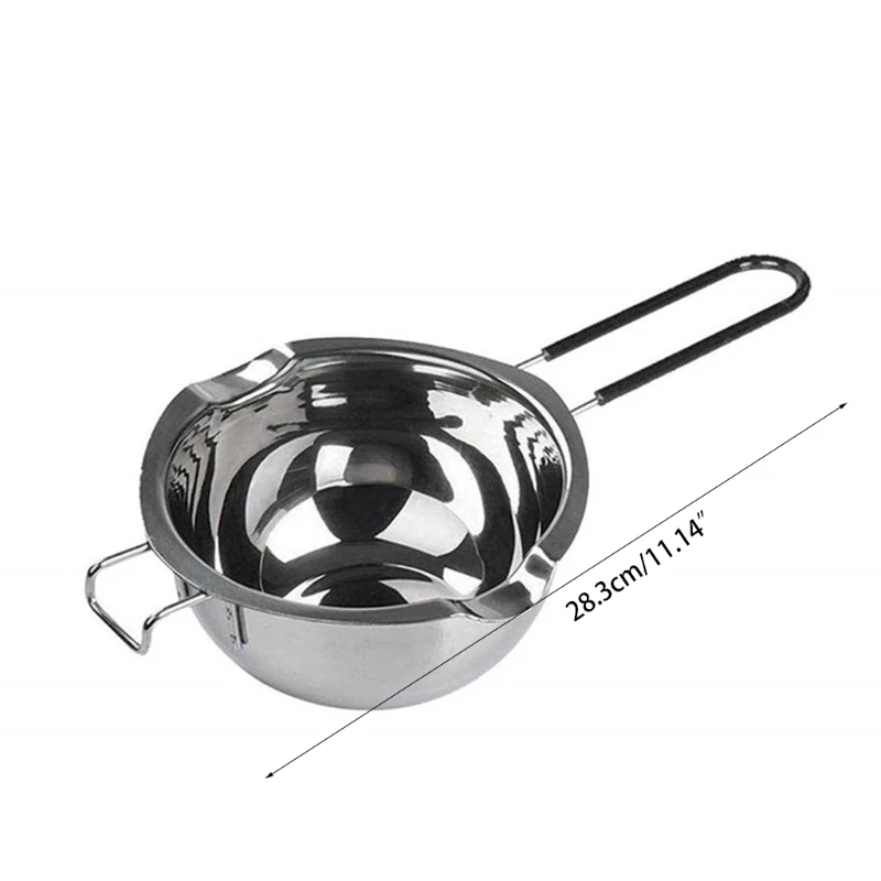 

4 Set Stainless Steel Double Boiler Long Handle Wax Melting Pot, Pitcher & Mixing Spoon Candle Soap Making, DIY Scented Candle H