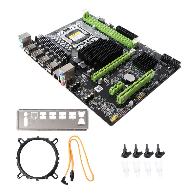 Новая материнская плата X58 LGA 1366 LGA1366 DDR3 слот для настольного ПК ECC REG RAM