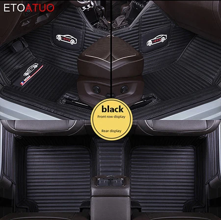 black ETOATUO пользовательские автомобильные коврики для mazda CX-5 CX-7 CX-9 cx3 6 gh 6 gg 323 626 demio коврики для автомобилей Автомобильные Чехлы подогрев сидений - Название цвета: black