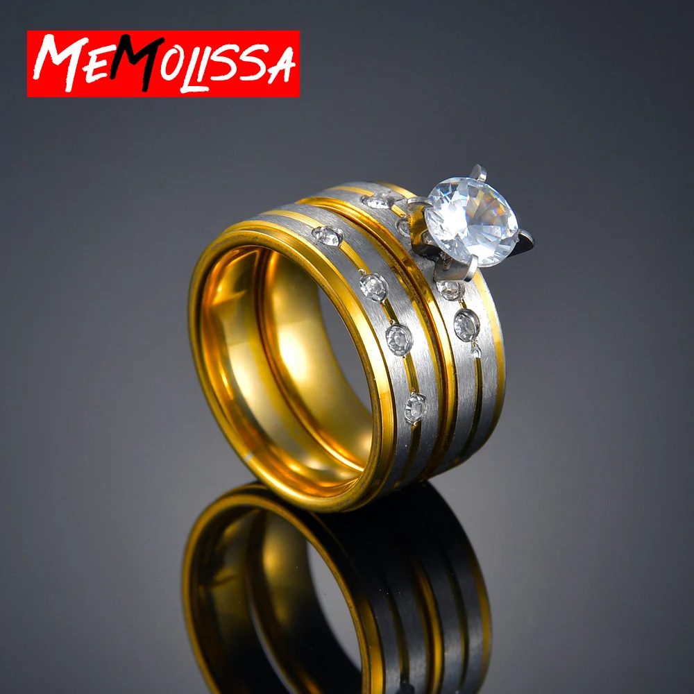 Простое обручальное кольцо из нержавеющей стали для женщин и мужчин никогда не