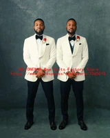 jeltonewin ivory groomsman blazer groom suits 3 pieces slim fit wedding suits for men prom formal jacket tuxedo costume homme