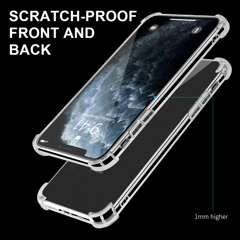FLOVEME Прозрачный чехол для телефона iPhone 11 Pro Мягкий ТПУ s Funda Max противоударные