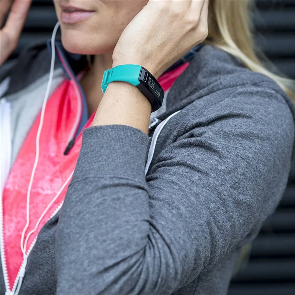 Сменный ремешок для часов мягкий силиконовый спортивный на запястье Garmin Vivosmart HR