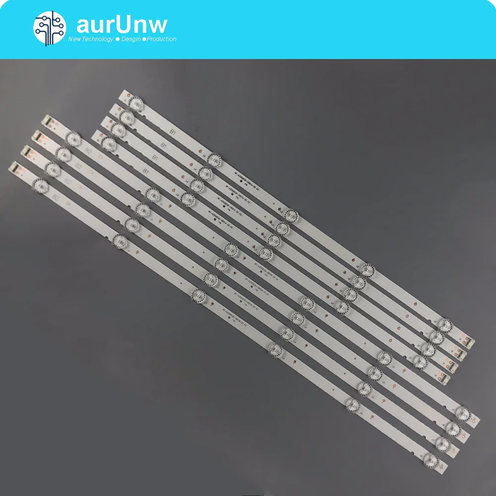 

Светодиодная лента для подсветки Philco PTV55U21 LG 55UJ6300 55UJ6000 55UJ6200 55UJ620V 55LJ620V RF-AZ550E30-0601B-12 0501A A4, 8 шт./комплект