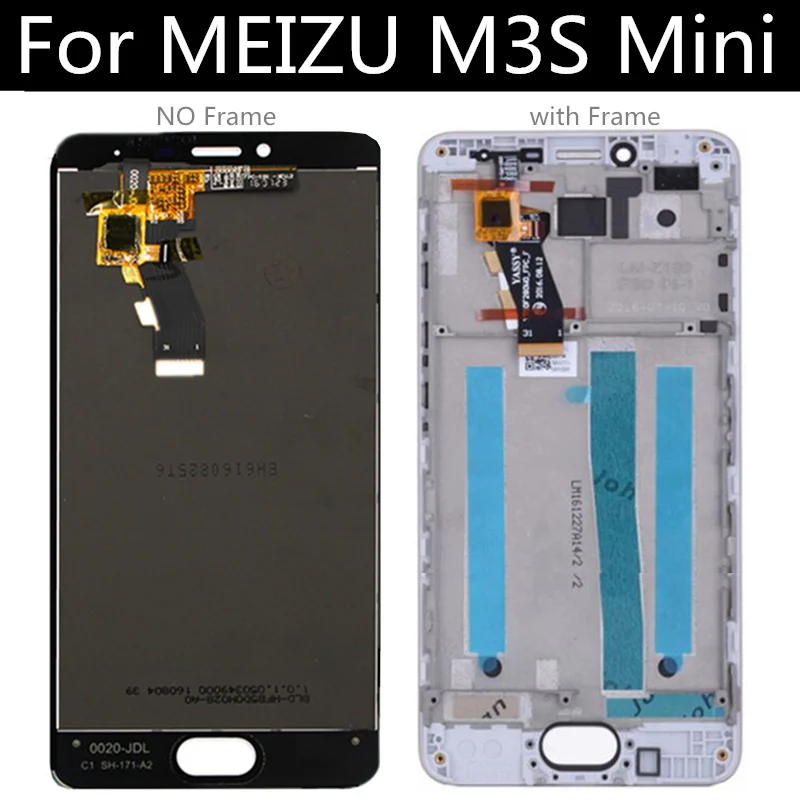 Для Meizu M3s Mini ЖК-дисплей сенсорный экран с рамкой дигитайзер в сборе Замена 5 0