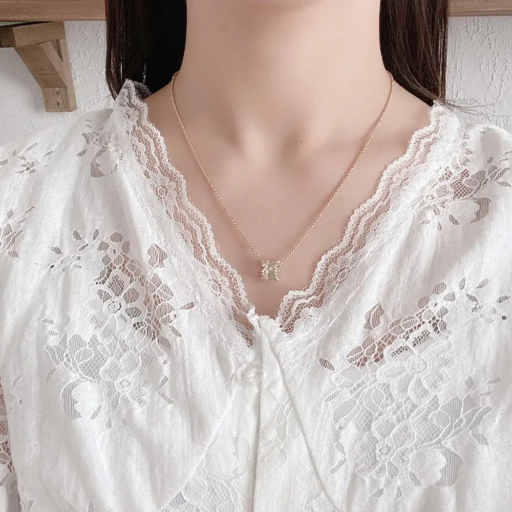 Прелестные модные туфли циркон кольцо подвеска на цепочке ожерелье Роскошные