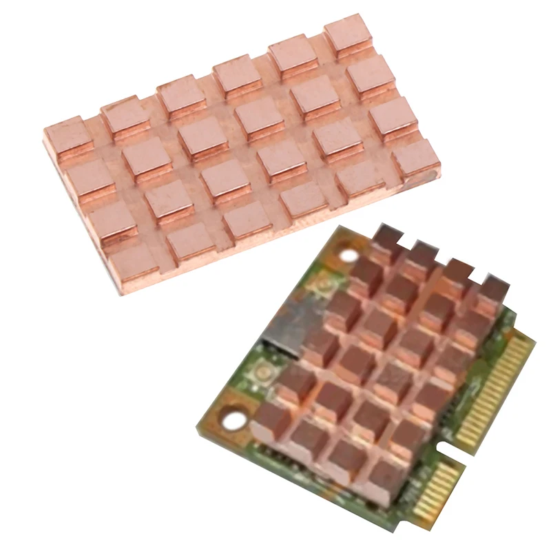 Чистая медь мини PCI E интерфейс беспроводной сетевой карты радиатор охлаждения