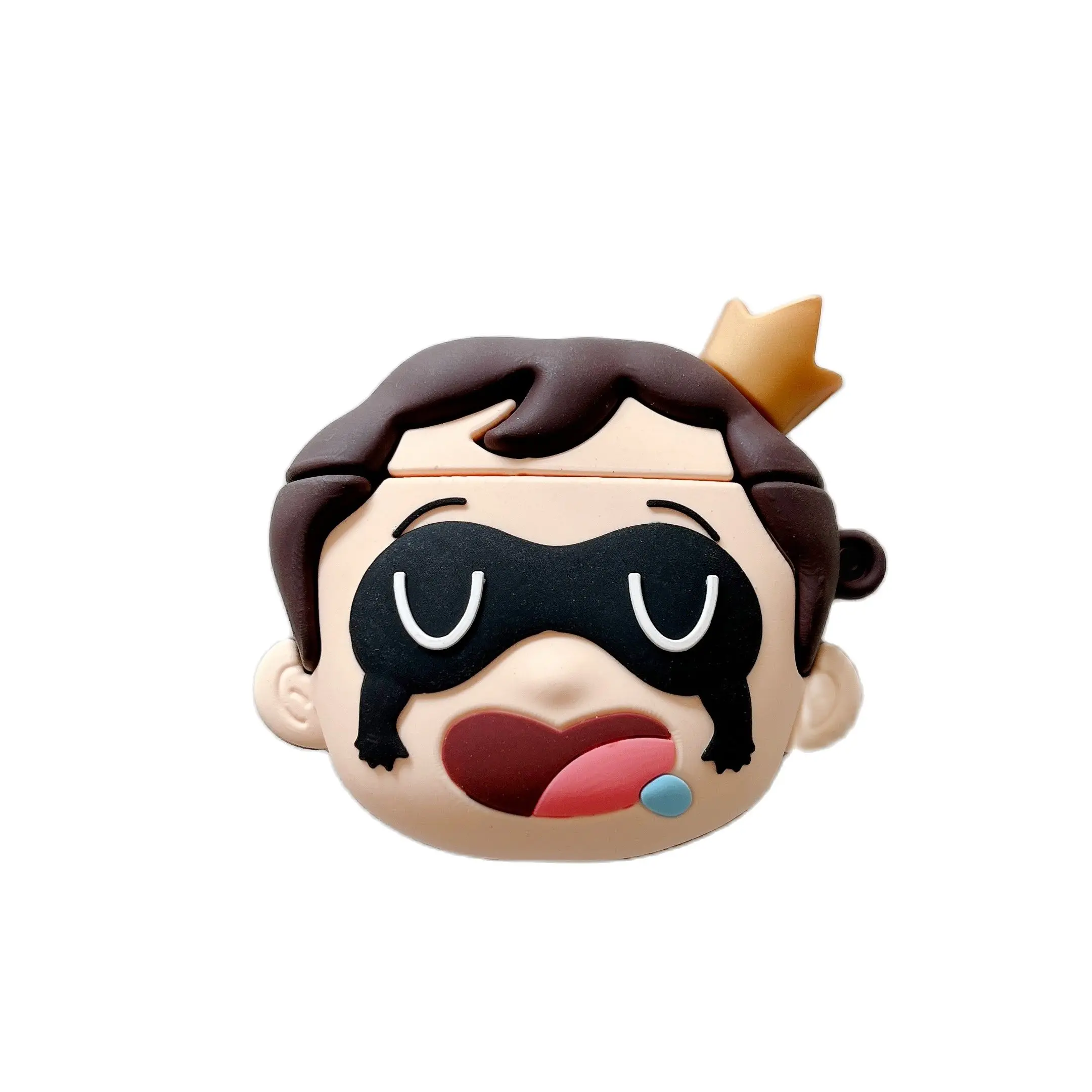 

Compatible with Airpods 1 2 Pro 3 Case Cute 3D Cartoon Funny Prince Full Protective Body Skin Soft Silicone Charging Box Cover