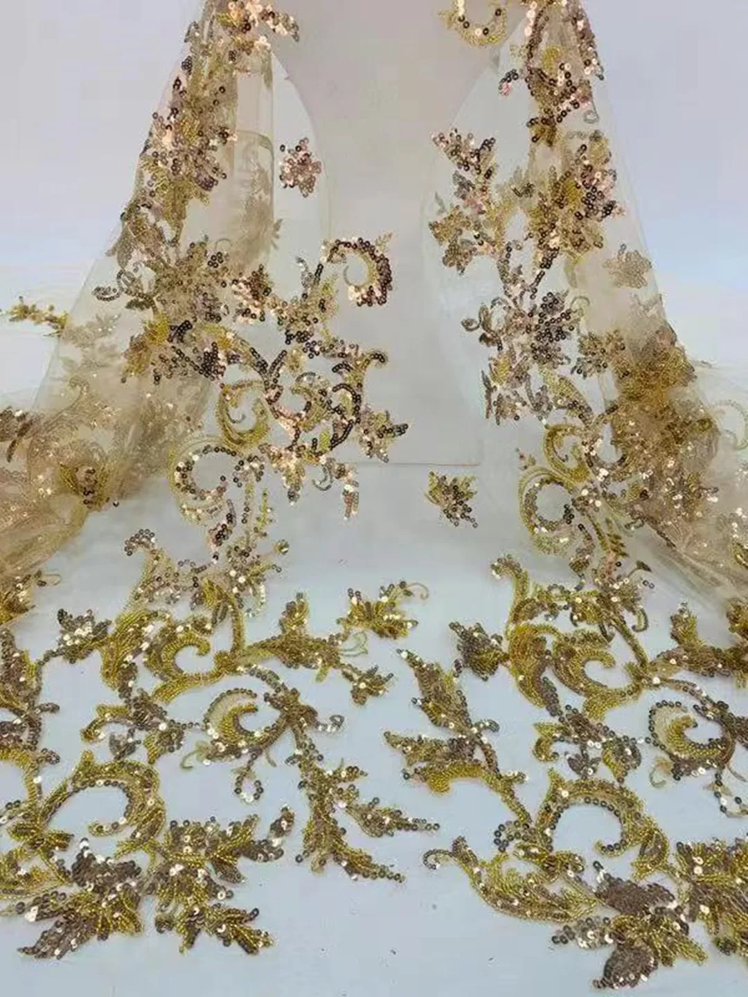 

Красивая ткань с блестками и вышивкой бисером, французское Сетчатое кружево/фототкань для вечерних платьев, свадебного платья, вечеринки