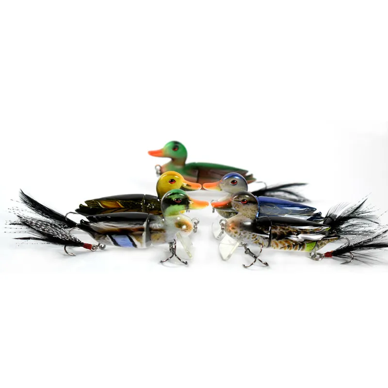 70 мм 10 г плавающая утка рыболовные приманки жесткое тело соединенный Swimbait Щука