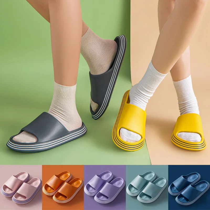

Summer Slippers Shower Sandal EVA Massage Drainage Holes Non-Slip Light Bathroom Indoor Women Men Flip Flops Pool Shoes Slide