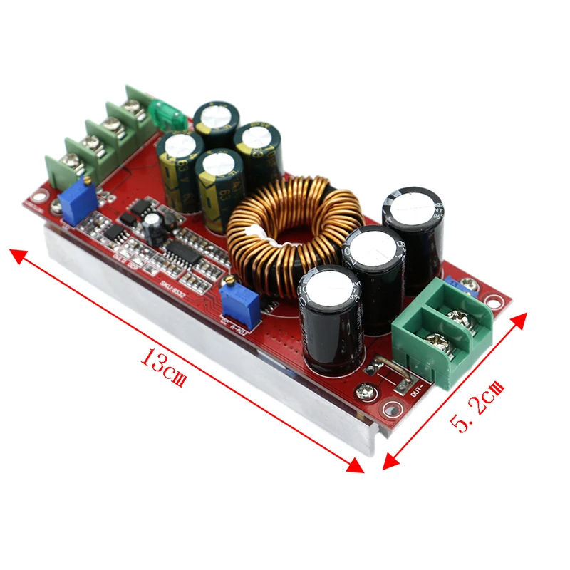 DC преобразователь 20A 1200W Step Up Down Buck Boost Module 8 60V To 12 83V|Инверторы и конвертеры| |