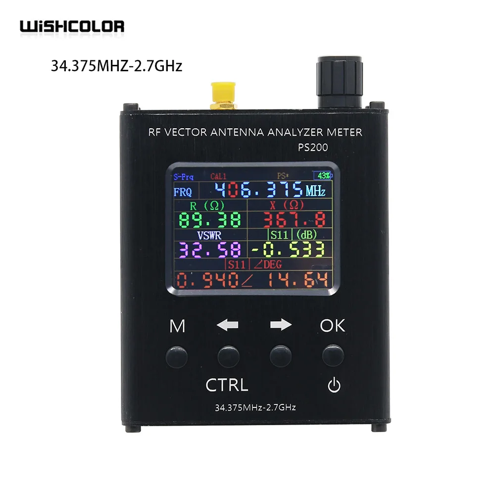 Радиочастотный Векторный анализатор антенны SWR Meter 34 375 МГц 2 7 ГГц для