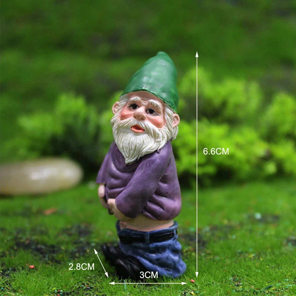 

1pcs Mini Drunk Gnome Dwarfs Funny Resin Statue Cute DIY Bonsai Decoration For Desk Outdoor Garden Sculpture Decor Dropshipping