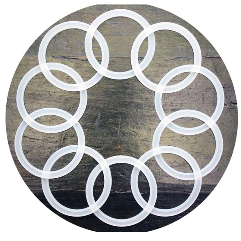 

12pcs Replacement Stainless Steel Canning Lids Silicone Bands Rings 70mm 86mm 53CB