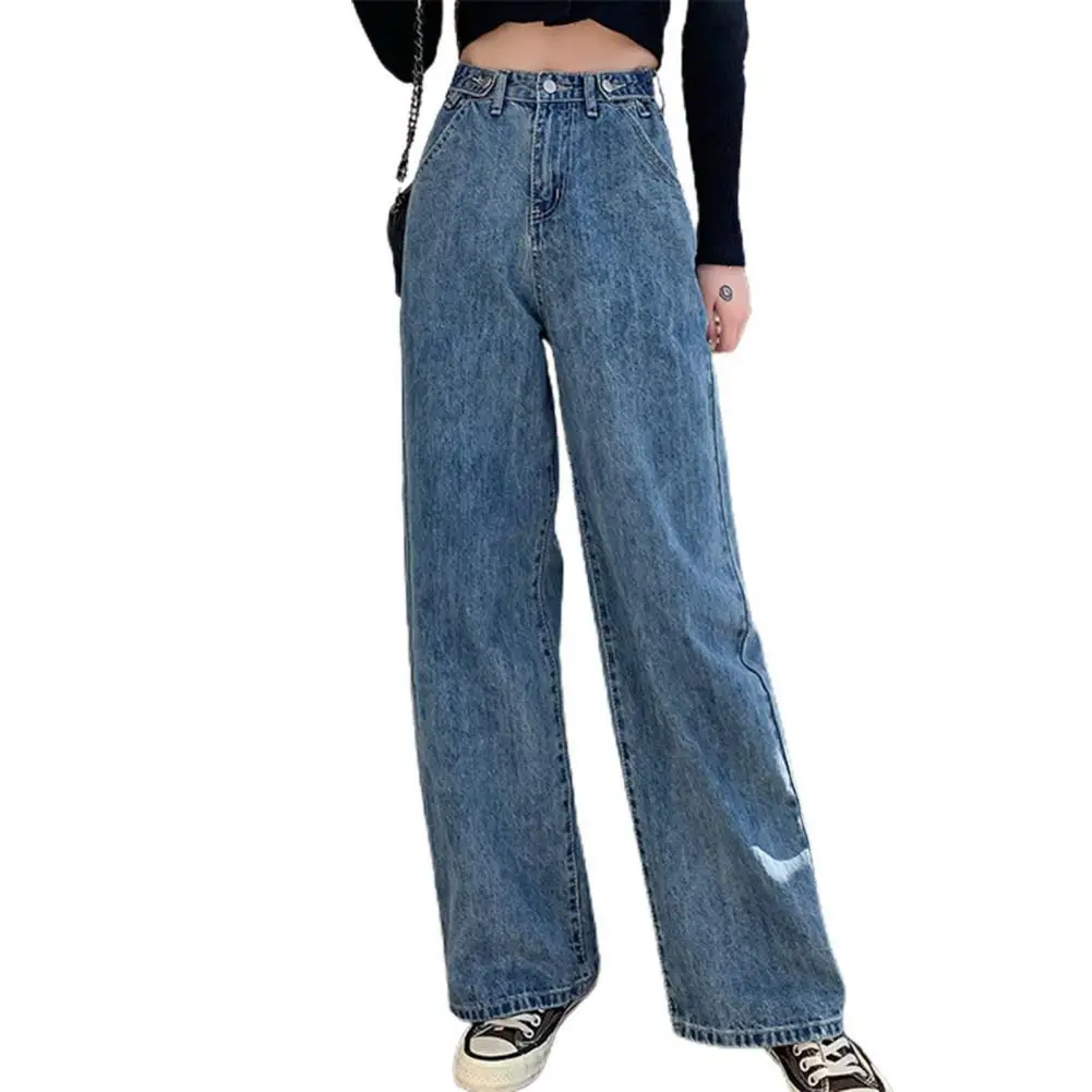 

Женские брюки 2021 женские джинсы однотонные широкие свободные брюки с высокой талией женские брюки для повседневной носки