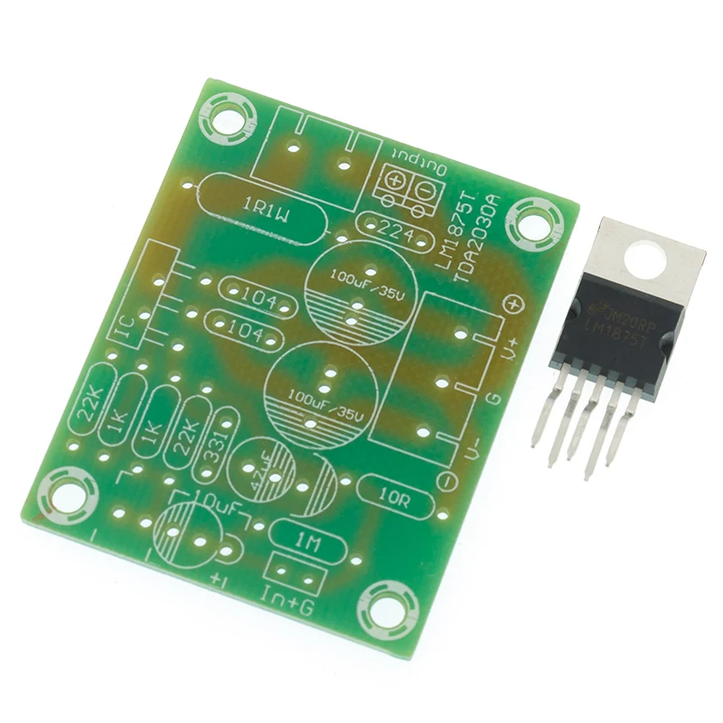 LM1875T Mono Boom Level Power 30W Amplifier Board Speaker PCB Production DIY Kit LM1875 | Электронные компоненты и