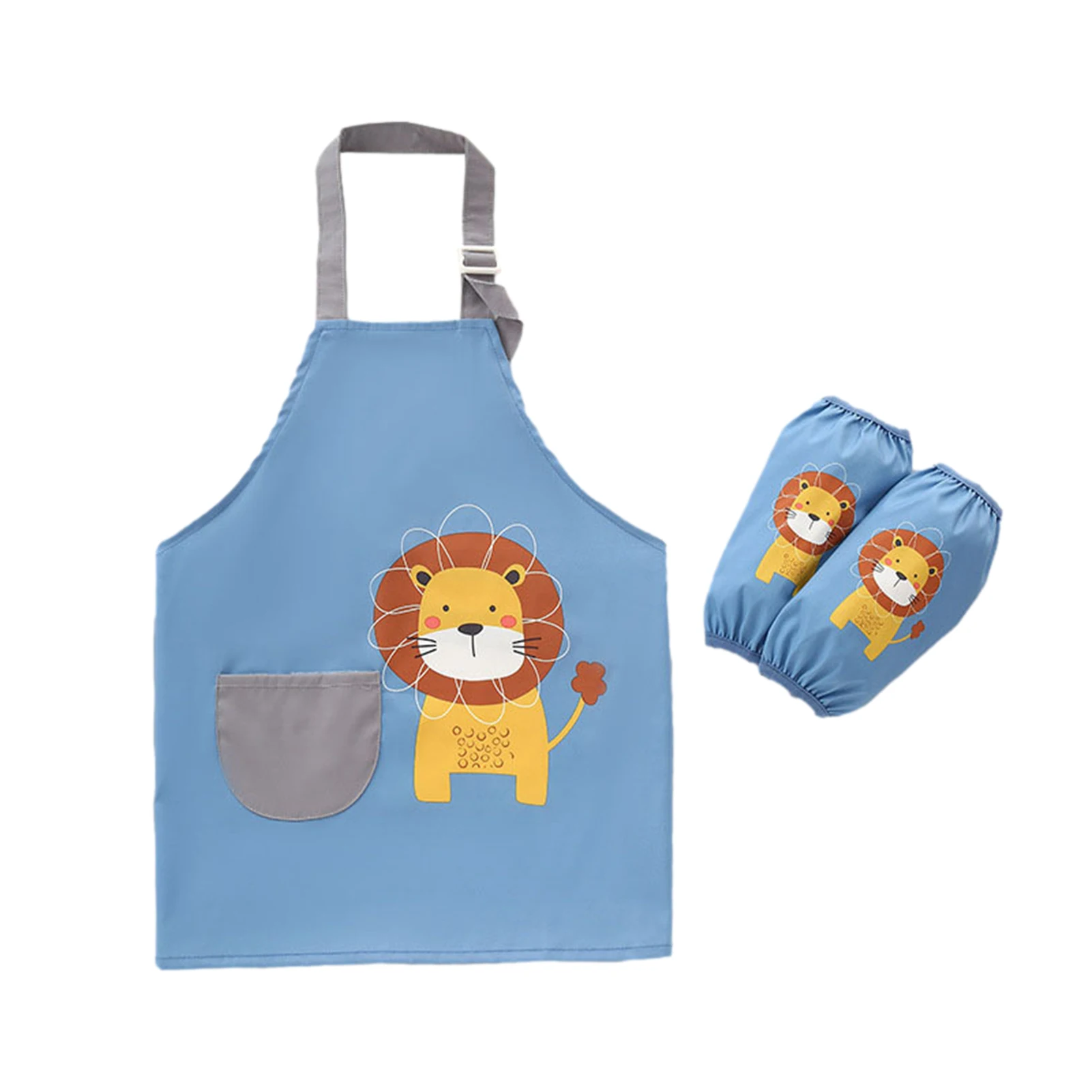 

Cute Cartoon Painting Apron Water Proof Painting Apron For Kids Girls Boy Eating Children Drawing Long Sleeve Kids Cooking Apron