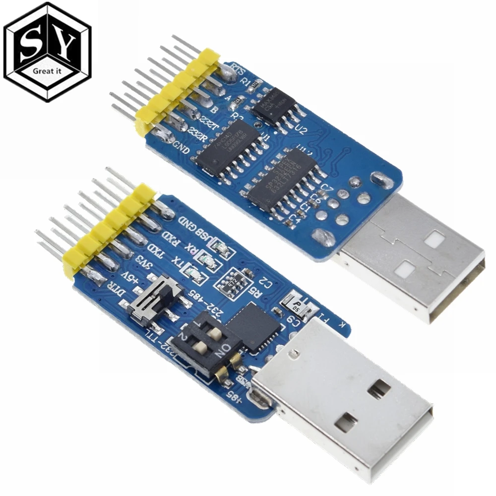 Преобразователь 6 в 1 с USB CP2102 на TTL RS232 RS485|rs 485 ttl|rs 485accessories lot |