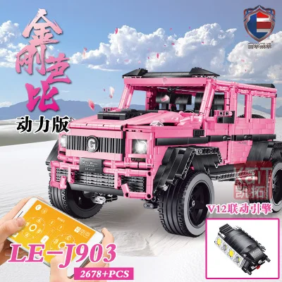 

Technic Series 2,4G дистанционный Радиоуправляемый автомобиль Moc строительные блоки Defender Bricks DIY внедорожный грузовик игрушка для детей