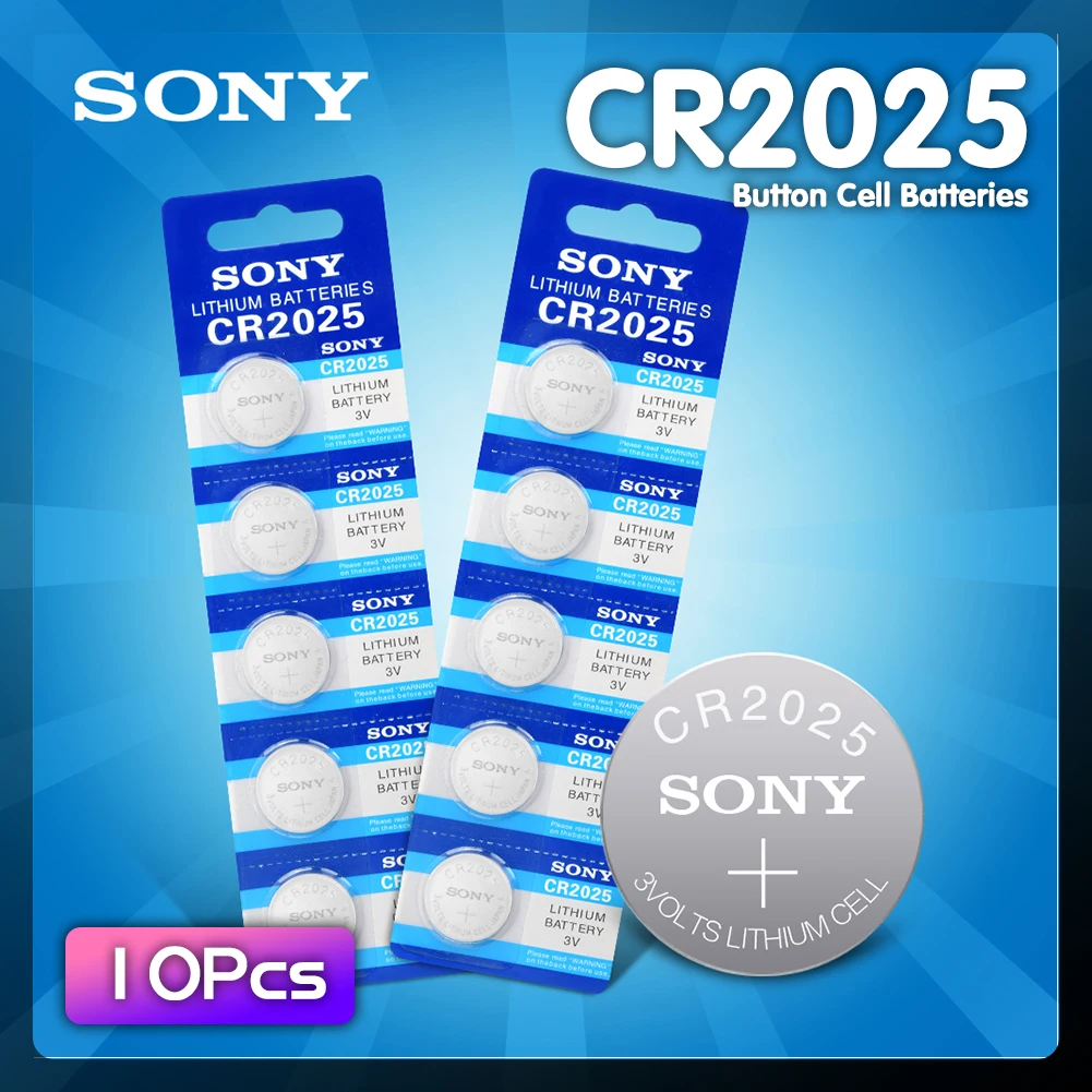10 шт. SONY CR2025 3 в 100% оригинальный литиевый аккумулятор для часов пульт