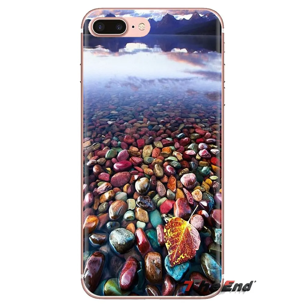 Чехол для телефона с изображением камня бирюзы, растительности и пера для iPhone XS Max XR X 4 4S 5 5S 5C SE 6 6S 7 8 Plus Samsung Galaxy J1 J3 J5 J7 A3 A5.