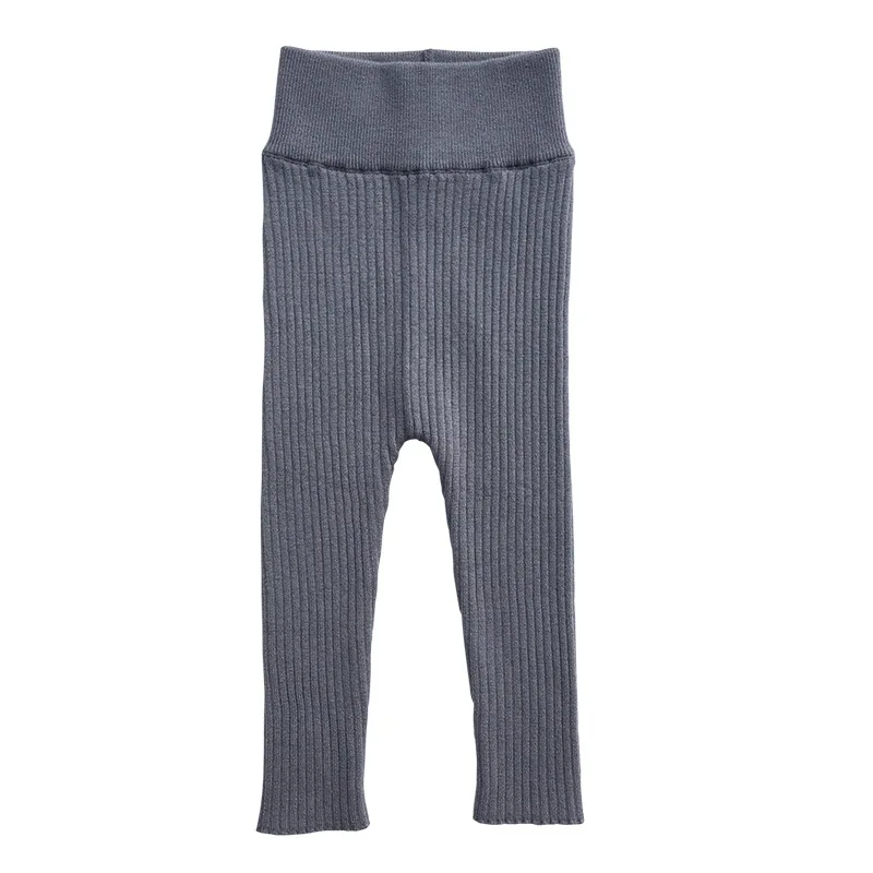 grey pants Новые весенние От 6 месяцев до 4 лет Зимняя одежда для маленькой девочки, комплект вязаной одежды, комплекты для мальчиков, свитер+ Штаны Детская одежда из двух предметов для девочек хлопковые трикотажные костюмы - Цвет: grey pants