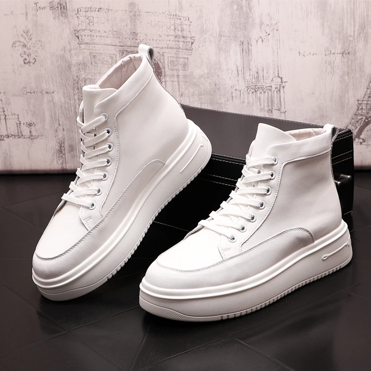 

Mens Luxury Brand Men Designer Sneakers White High Tops Shoes Sneakers Casual Shoes Hip Hop Work Shoes Tennis Zapatillas Hombre