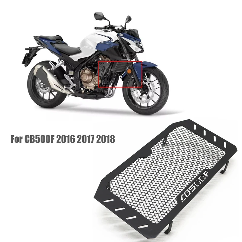Защитная решетка радиатора мотоцикла масляный радиатор Крышка для Honda CB500F 2016 2017