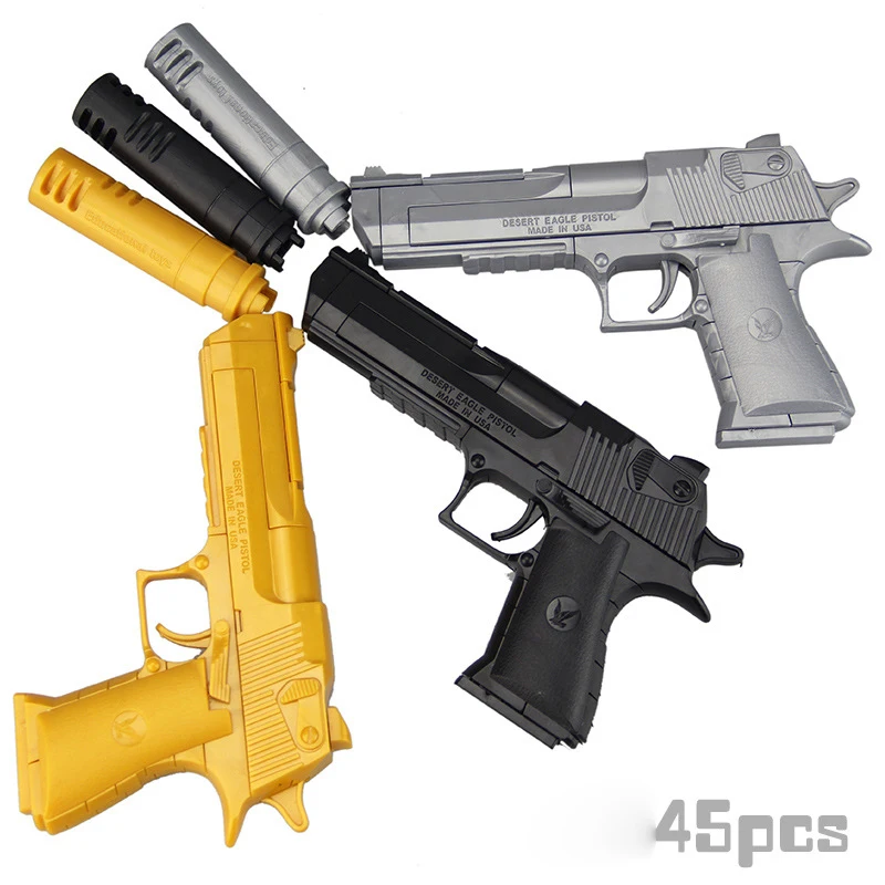 Конструктор Desert Eagle сборный для детей игрушка сделай сам имитация пистолета