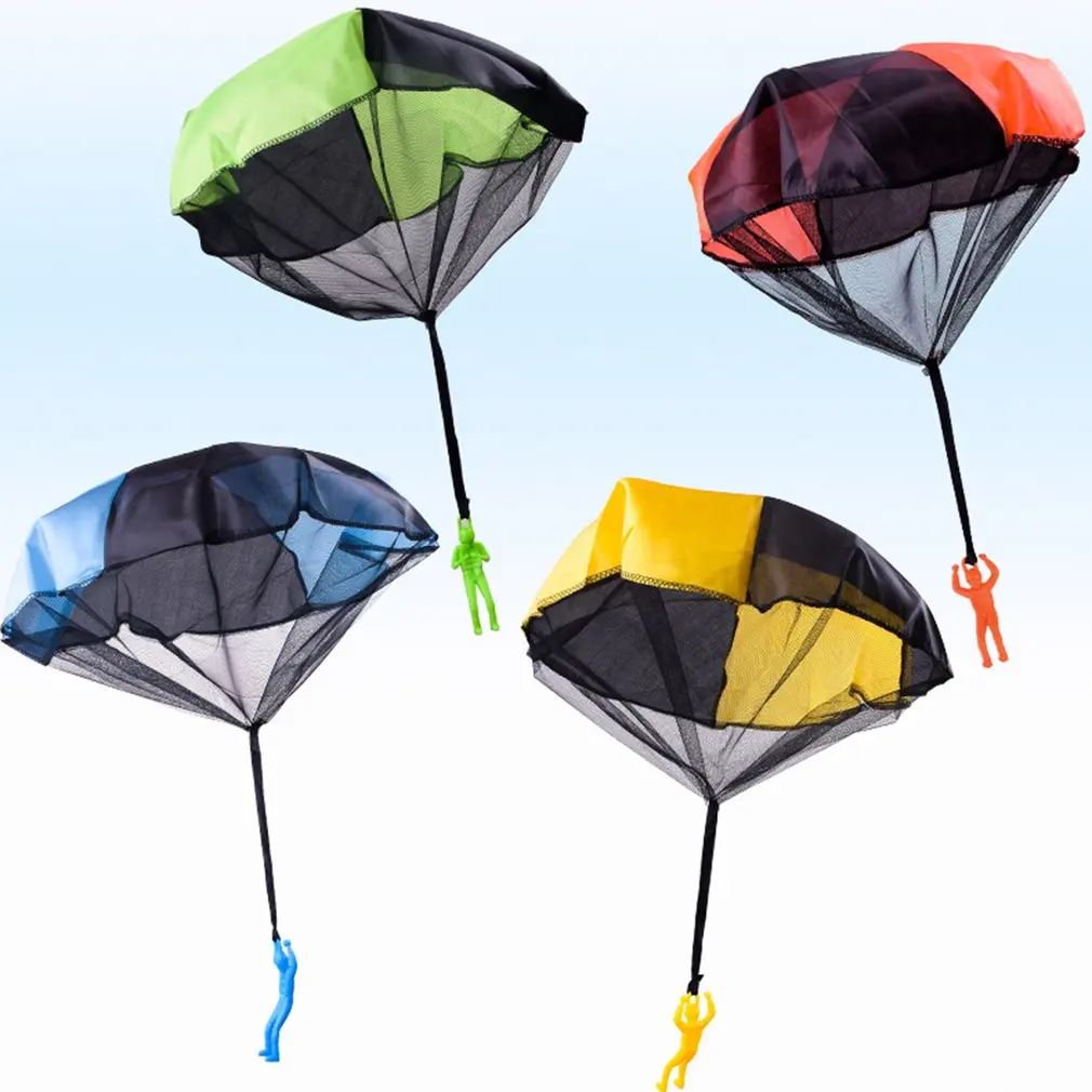 

Hand Throwing Mini Parachute Neutral Plastic Funny Toy Kid Outdoor Game Play Educational Toys Fly Parachute Sport 1 Piece