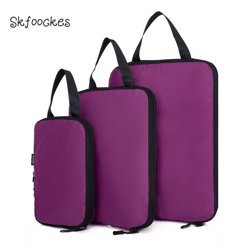 Новинка 2020 сумки для багажа Skfoockes компрессионные нейлоновые дорожные хранения