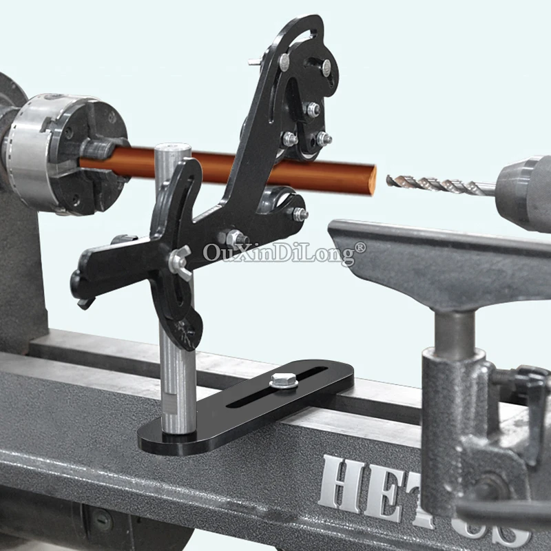 1PCS Heavy Duty Carpenter Lathe Anti-Shake Spindle Steady Rest Wood Turning Accessory Bracket Clamping Range 6.5mm-300mm FG784